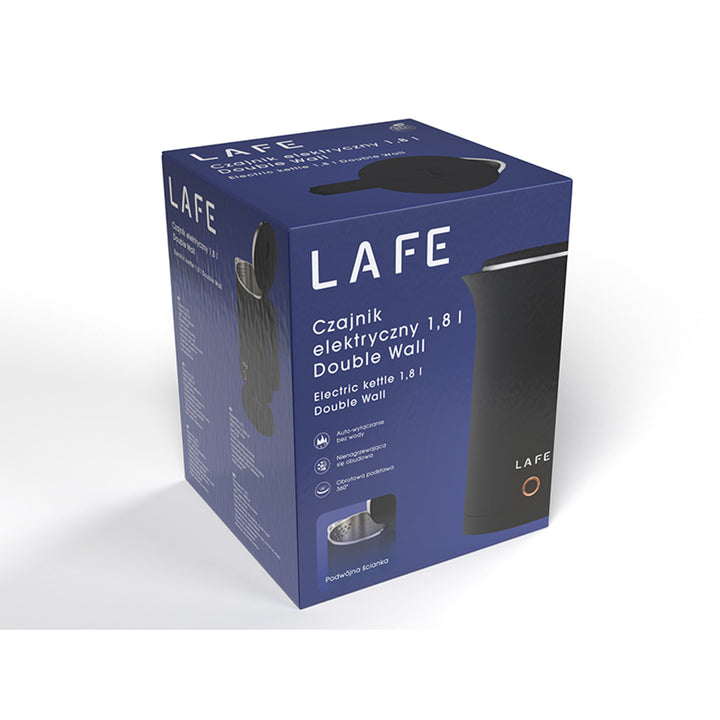 Lafe electric kettle, double wall, 1800W 1.8L, Double Wall