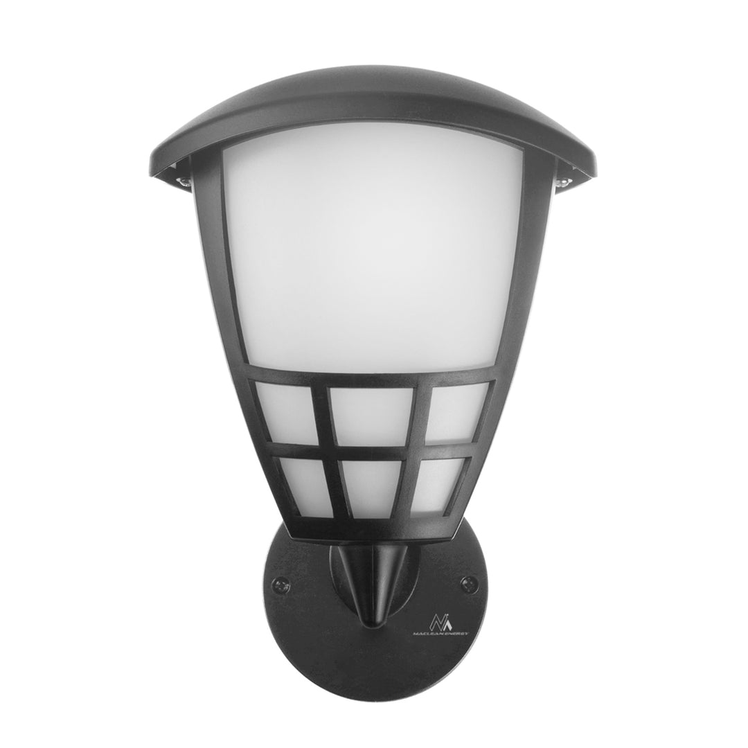 Wall lamp 1xE27 Maclean, max load 60W, IP65, grey color, MCE519 GR + LED filament bulb E27, 8W 230V Maclean Energy MCE268 WW warm white 3000K 1055lm retro decorative edison