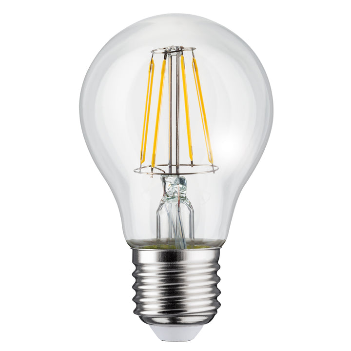 Wall lamp 1xE27 Maclean, max load 60W, IP65, grey color, MCE519 GR + LED filament bulb E27, 8W 230V Maclean Energy MCE268 WW warm white 3000K 1055lm retro decorative edison