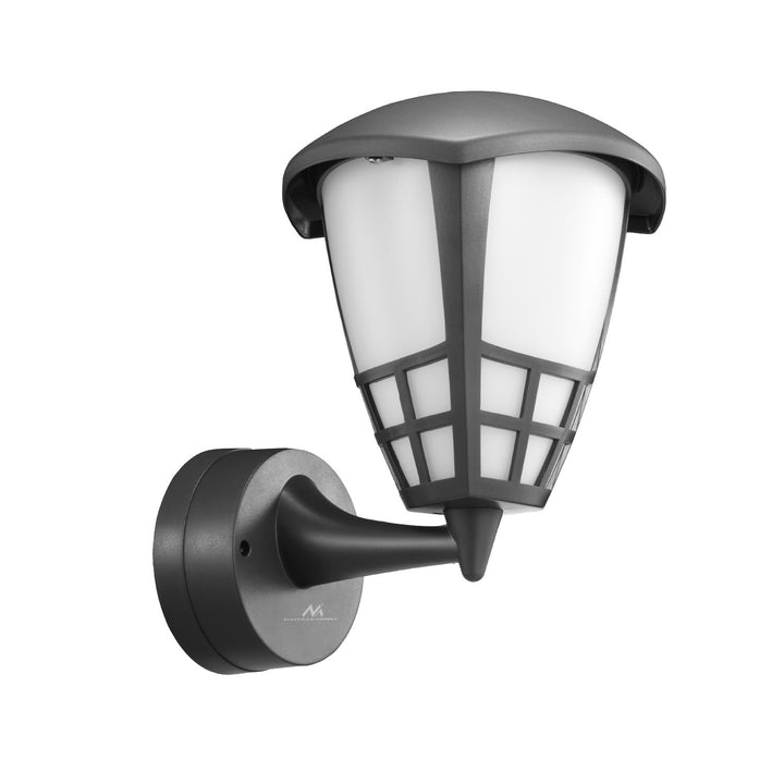 Wall lamp 1xE27 Maclean, max load 60W, IP65, grey color, MCE519 GR + LED filament bulb E27, 8W 230V Maclean Energy MCE268 WW warm white 3000K 1055lm retro decorative edison