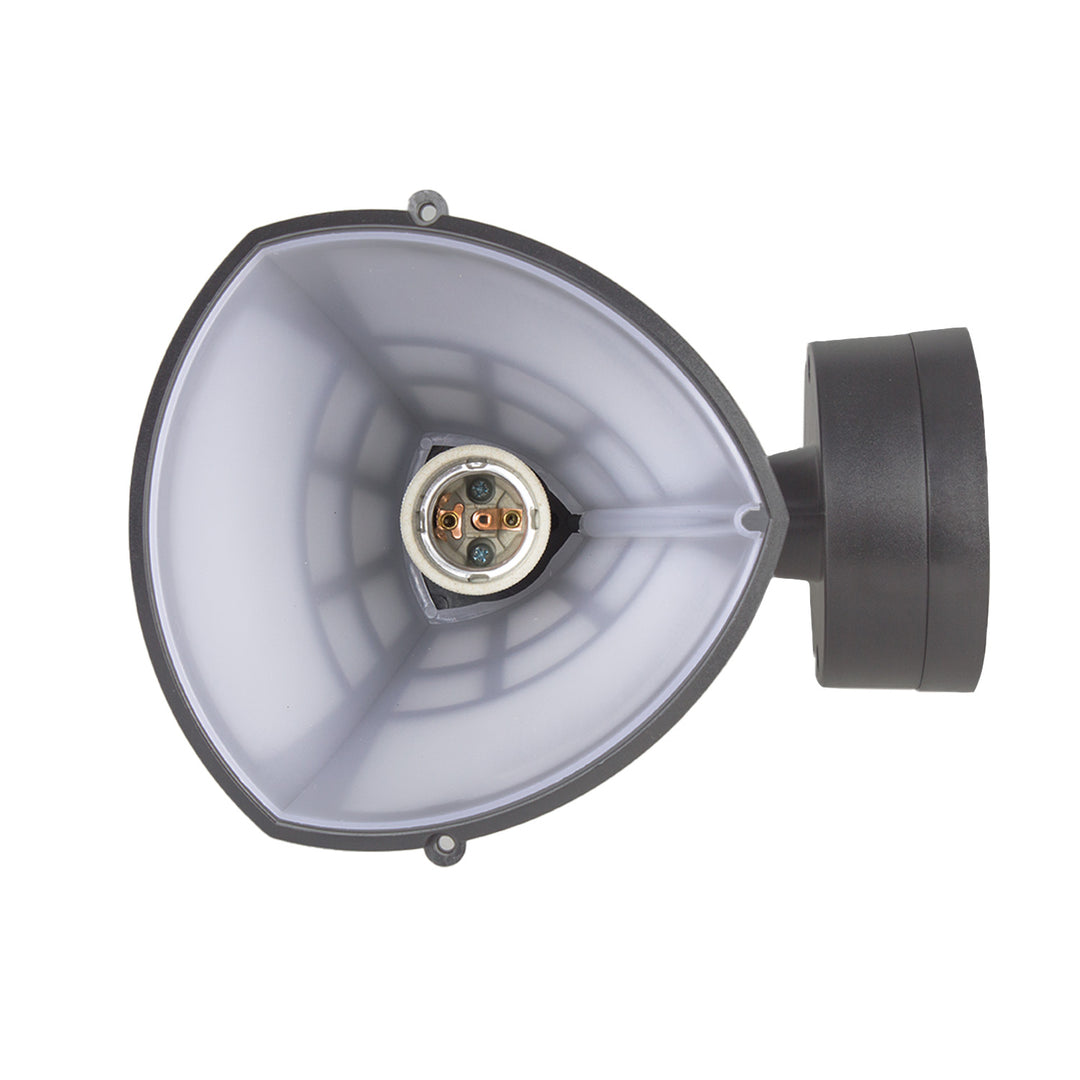 Wall lamp 1xE27 Maclean, max load 60W, IP65, grey color, MCE519 GR + LED filament bulb E27, 11W 230V Maclean Energy MCE280 WW warm white 3000K 1500lm retro edison decorative A60