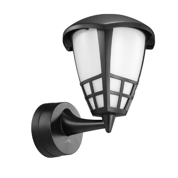 Wall lamp 1xE27 Maclean, max load 60W, IP65, black color, MCE519 B + LED filament bulb E27, 6W 230V Maclean Energy MCE267 WW warm white 3000K 720lm retro decorative edison