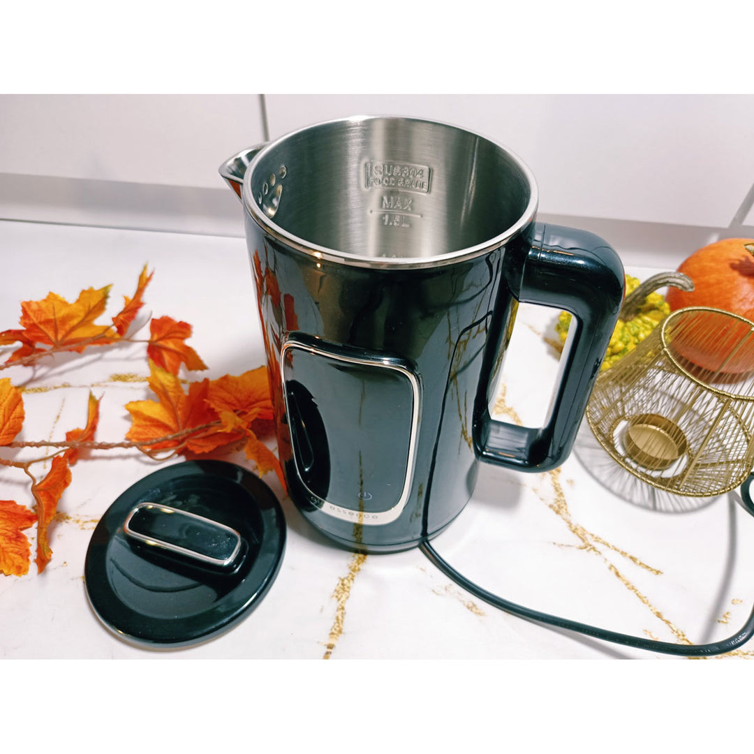 Air Essence LuminaTi Black MAX electric kettle with dechlorination and descaling function, 2200W, 1.5L capacity