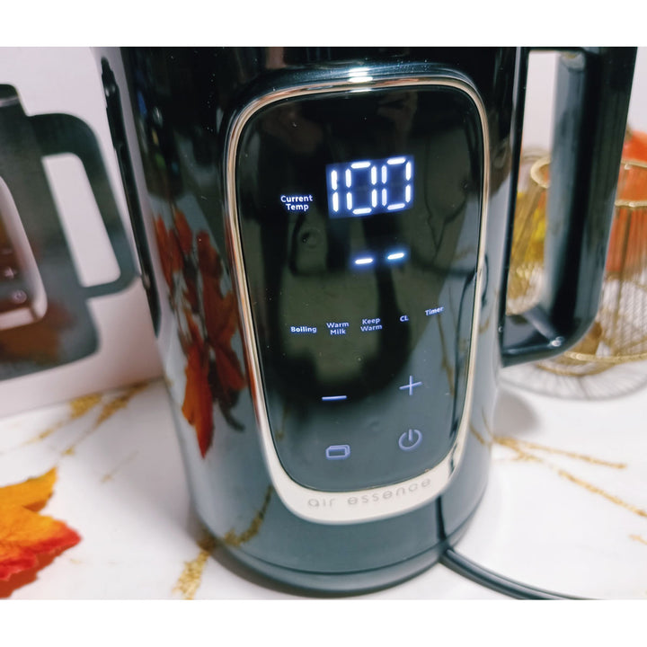 Air Essence LuminaTi Black MAX electric kettle with dechlorination and descaling function, 2200W, 1.5L capacity