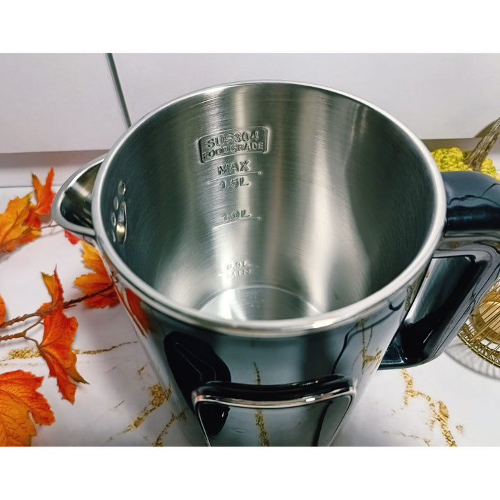 Air Essence LuminaTi Black MAX electric kettle with dechlorination and descaling function, 2200W, 1.5L capacity