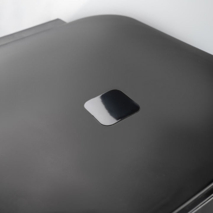 Practic trashcan, rubbish bin with pedal, black, 25l, 10104699