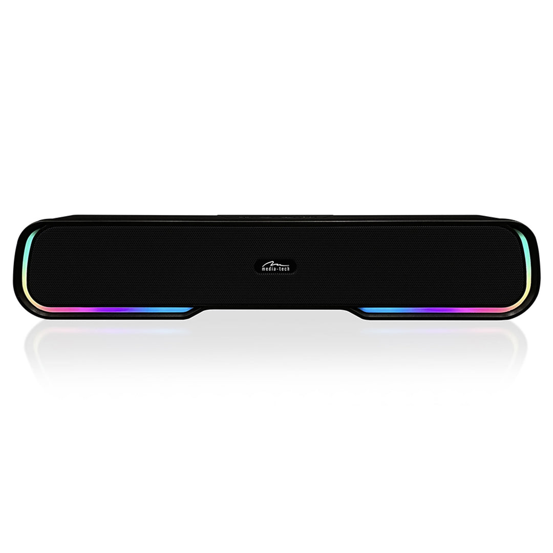 Portable Bluetooth soundbar speaker, multi-color RGB backlighting, RMS 10W, PMPO 450W, FM radio, MP3. AUX, built-in rechargeable battery, Media-Tech PHANTOM BT