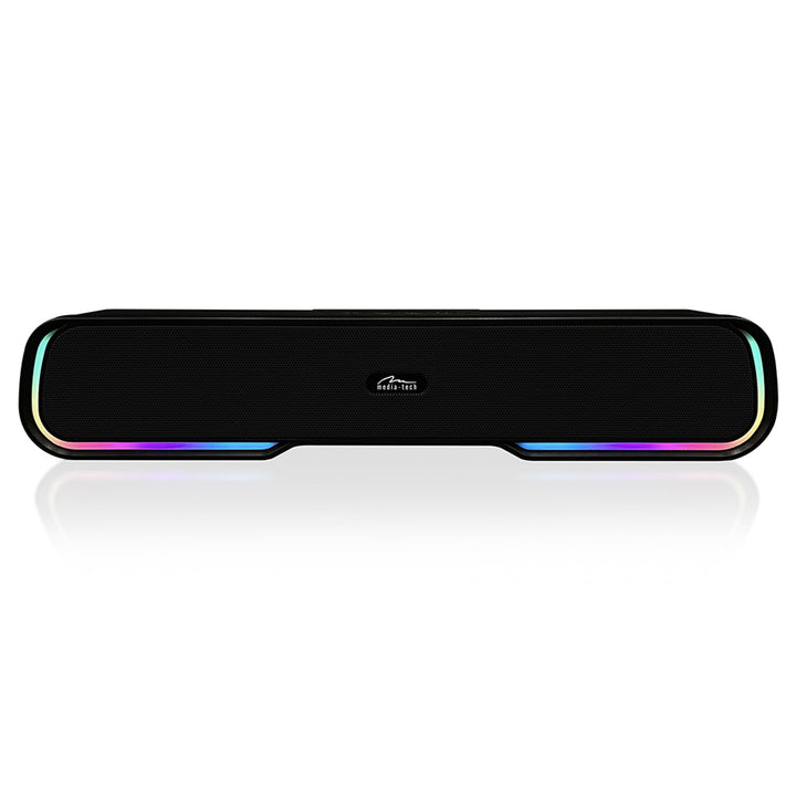 Portable Bluetooth soundbar speaker, multi-color RGB backlighting, RMS 10W, PMPO 450W, FM radio, MP3. AUX, built-in rechargeable battery, Media-Tech PHANTOM BT