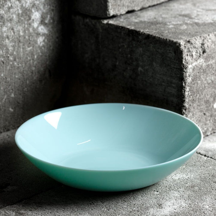 Luminarc deep plate, for soup, 20 cm, glass, turquoise, Diwali Light Turquoise