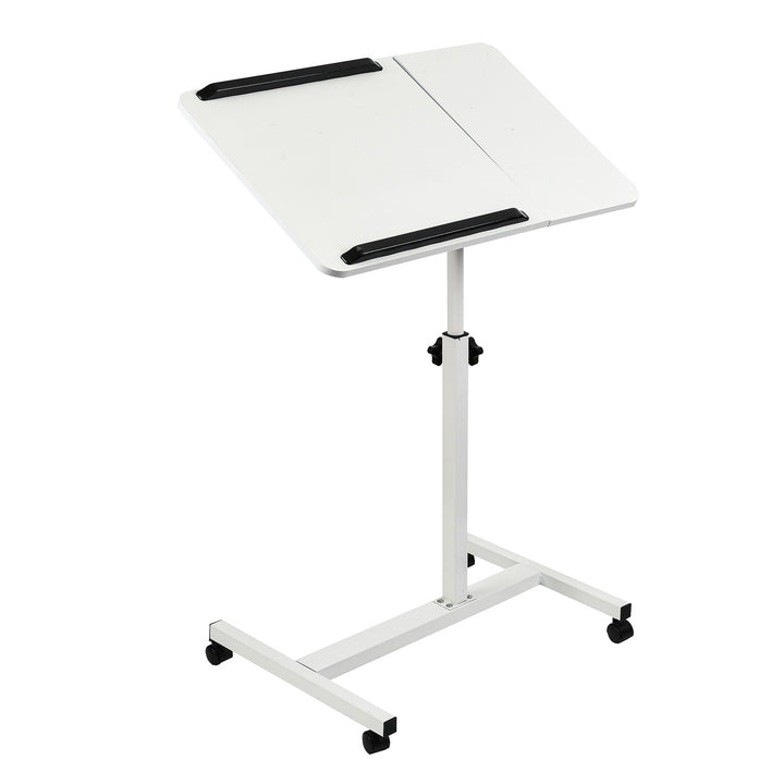 Maclean mobile desk/laptop stand, white, height adjustment 59-89cm, max. 30kg , MC-121 W