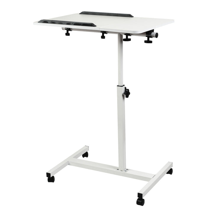 Maclean mobile desk/laptop stand, white, height adjustment 59-89cm, max. 30kg , MC-121 W