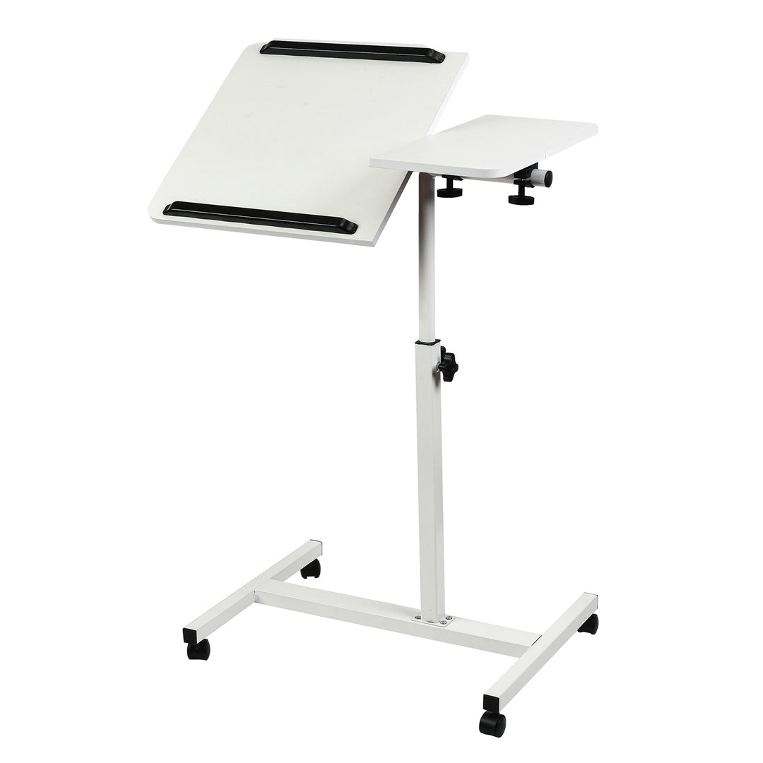 Maclean mobile desk/laptop stand, white, height adjustment 59-89cm, max. 30kg , MC-121 W