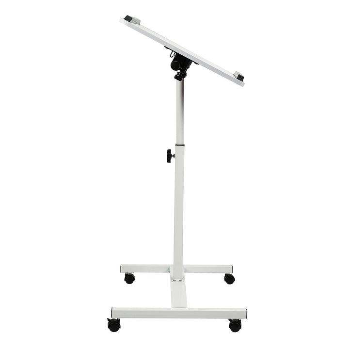 Maclean mobile desk/laptop stand, white, height adjustment 59-89cm, max. 30kg , MC-121 W