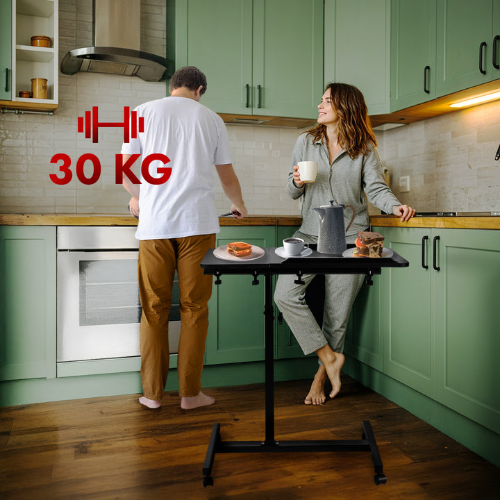 Maclean mobile desk/laptop stand, white, height adjustment 59-89cm, max. 30kg , MC-121 B