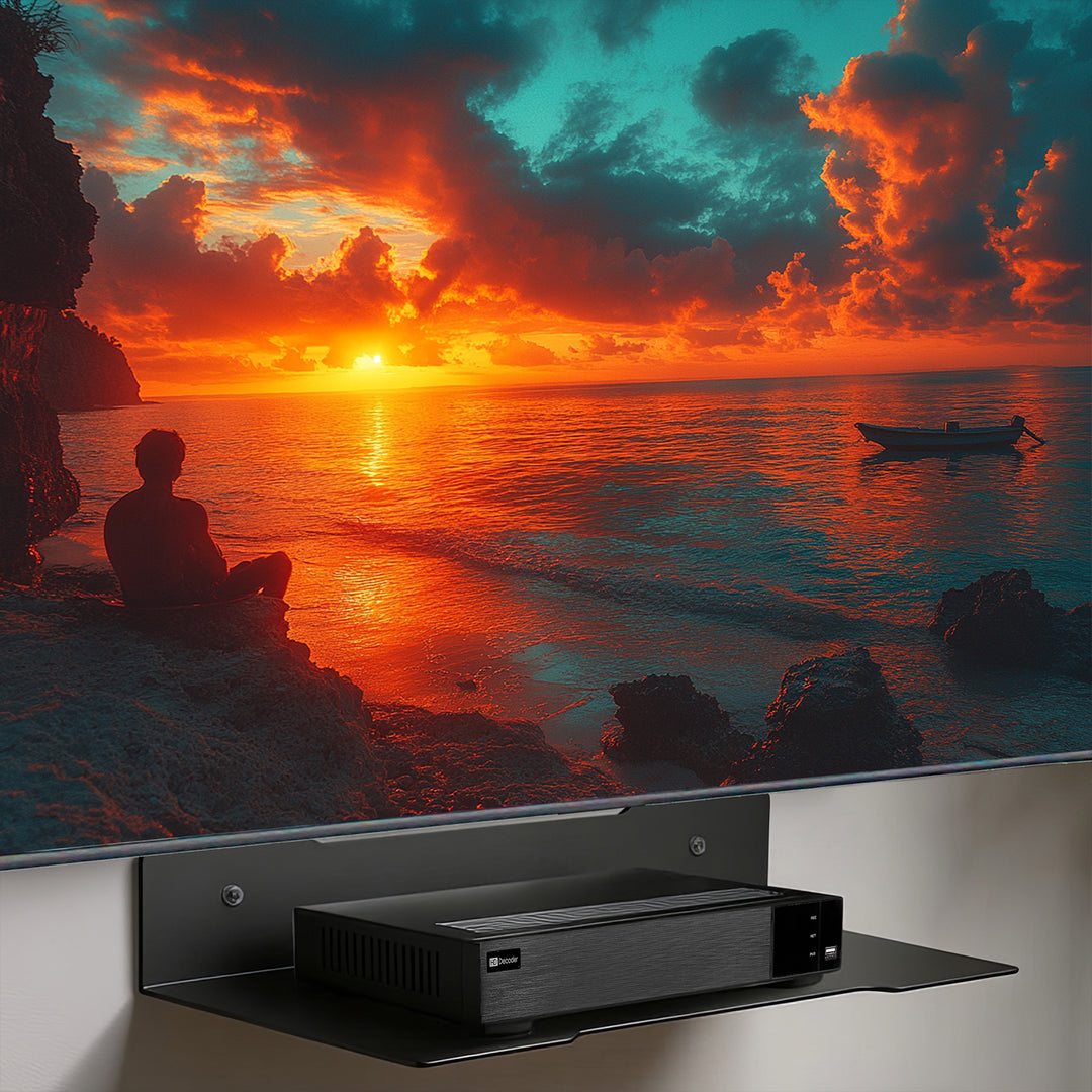 Maclean Decoder-Wandregal, einzeln, max. 5kg, Stahl, MC-122