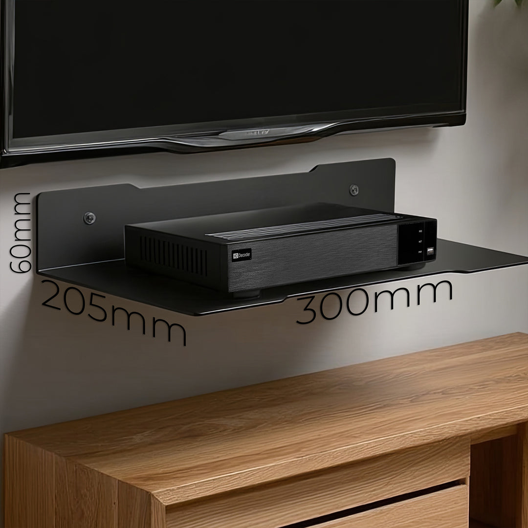 Maclean Decoder-Wandregal, einzeln, max. 5kg, Stahl, MC-122