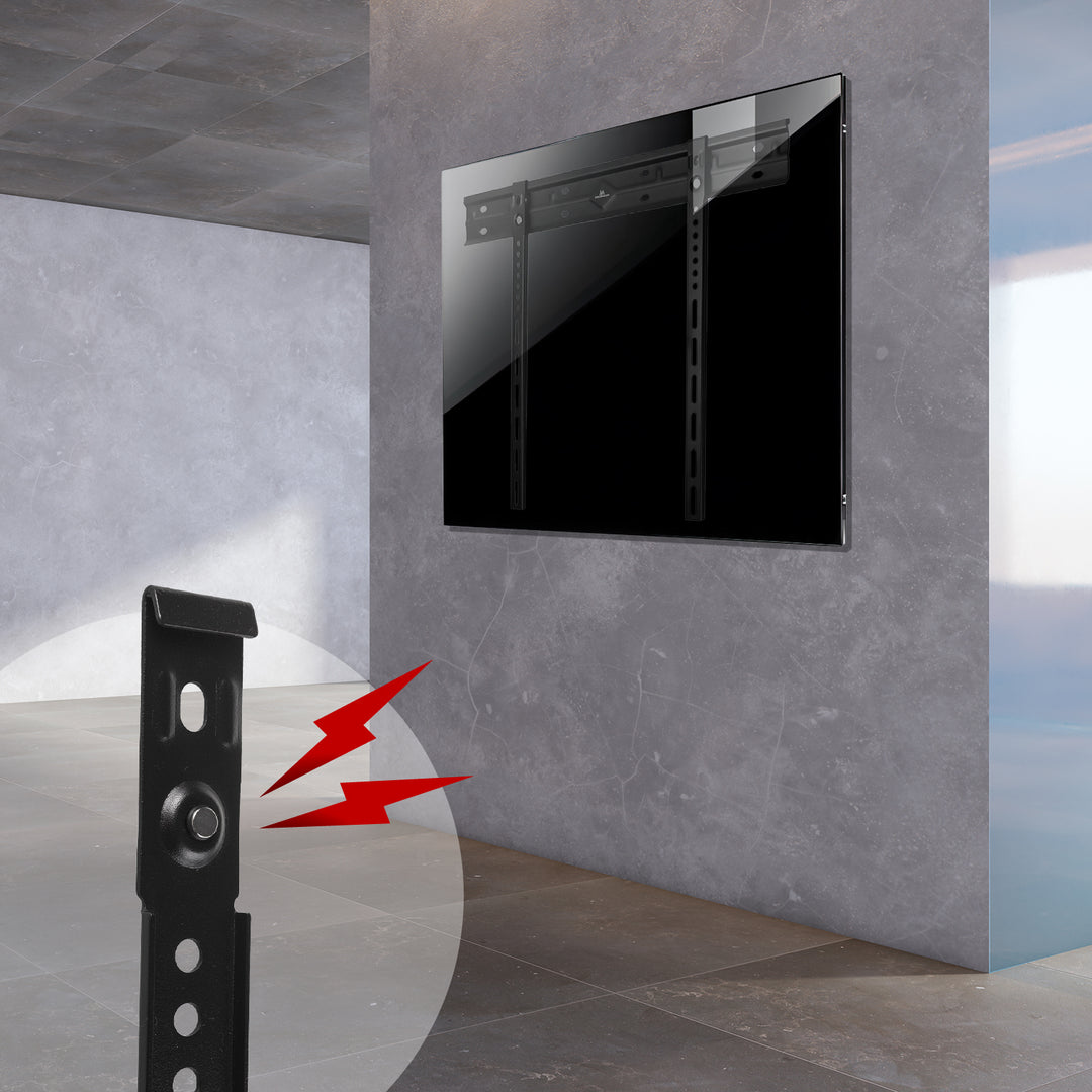 Maclean ultraflache Wandhalterung für TV, 40-85", max VESA 600x400, Belastung bis 80kg, MC-123