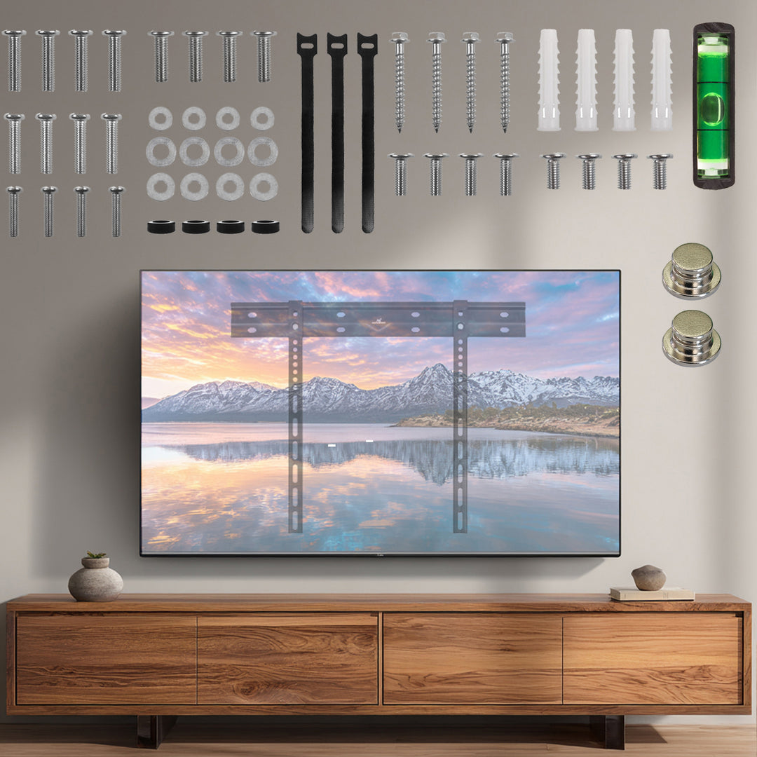 Maclean ultraflache Wandhalterung für TV, 40-85", max VESA 600x400, Belastung bis 80kg, MC-123
