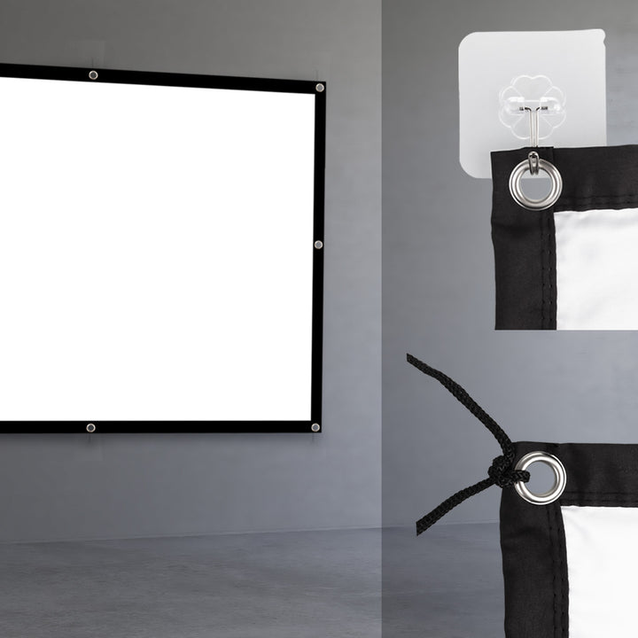 Maclean projection screen, 84", 175x131cm, 25mm 4:3 border, tension hooks, MC-166