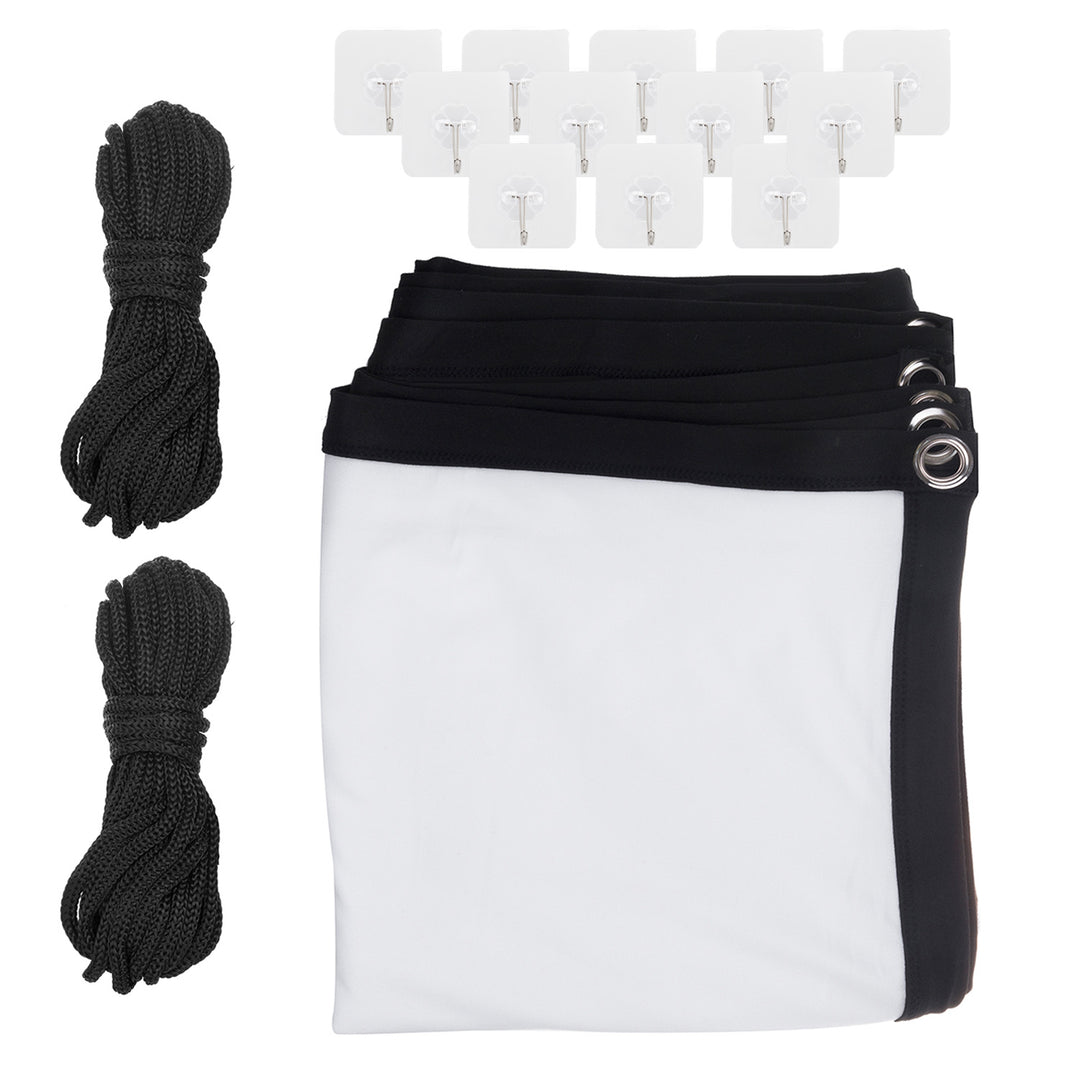 Maclean Projektionswand, 150", 330x187cm, 25mm Rand 16:9, Spannhaken, MC-167