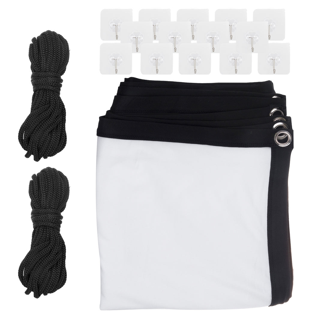 Maclean Projektionswand, 150", 300x220cm, 25mm Rand 4:3, Spannhaken, MC-168