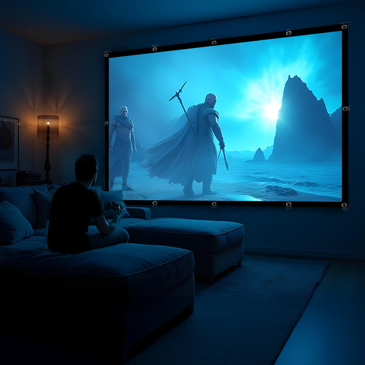 Maclean Projektionswand, 150", 300x220cm, 25mm Rand 4:3, Spannhaken, MC-168