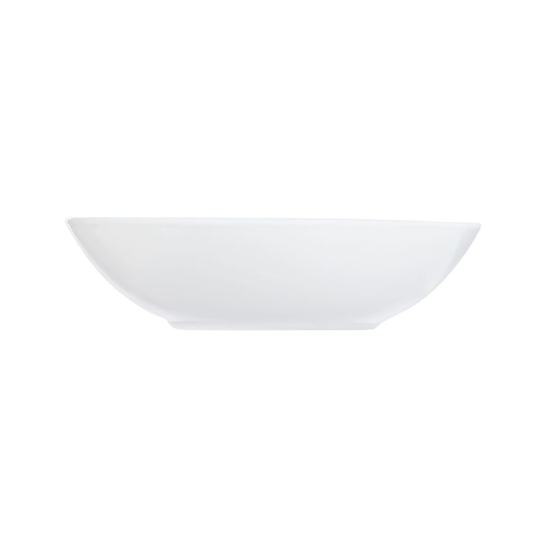 Luminarc Diwali Deep Plate – Round, White, 21 cm, Elegant and Durable Design