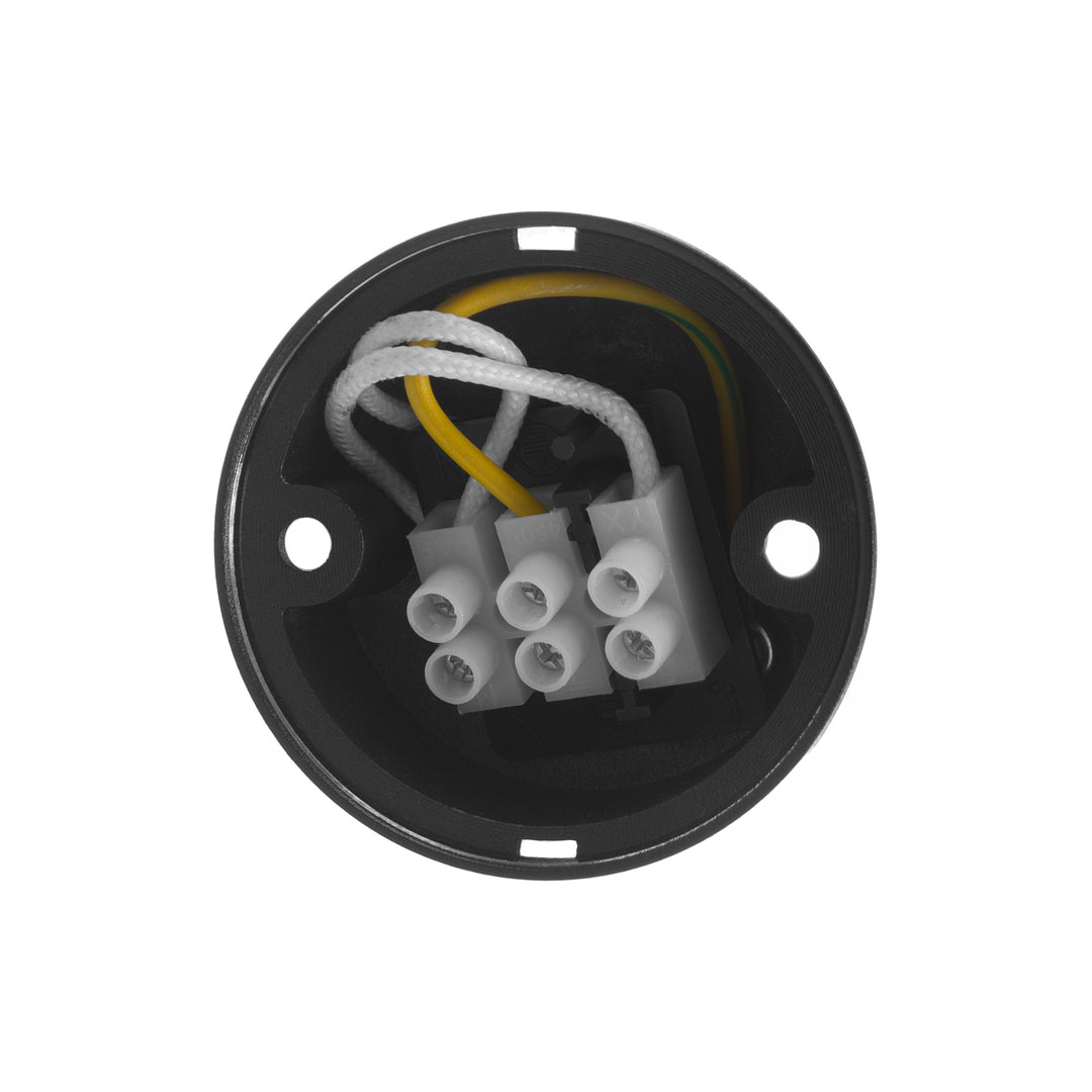 Maclean surface-mounted luminaire / tube, spot, round, aluminum, GU10, 55x130mm, black color, MCE360 B+LED bulb GU10 7W Maclean Energy MCE437 WW warm white 3000K, 220-240V~, 50/60Hz,