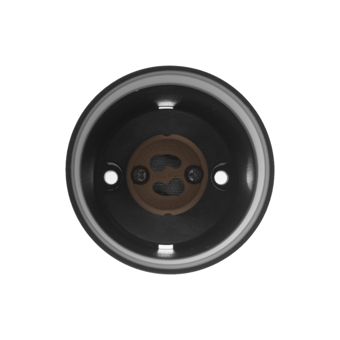 Maclean opbouwarmatuur/buis, spot, rond, aluminium, GU10, 55x130mm, zwart, MCE360 B+LED lamp GU10 7W Maclean Energy MCE437 NW neutraal wit 4000K, 220-240V~, 50/60Hz, 490lm