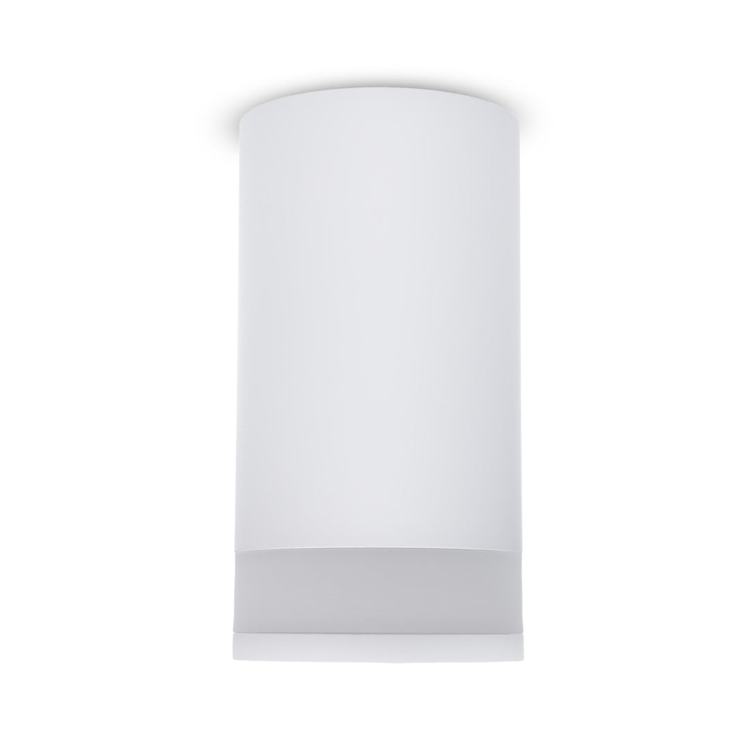 Maclean MCE361 W Luminaria/tubo de superficie, spot, redondo, aluminio, GU10, 55x130mm, blanco + Bombilla LED GU10 7W Maclean Energy MCE437 NW blanco neutro 4000K, 220-240V~, 50/60Hz, 490 lm