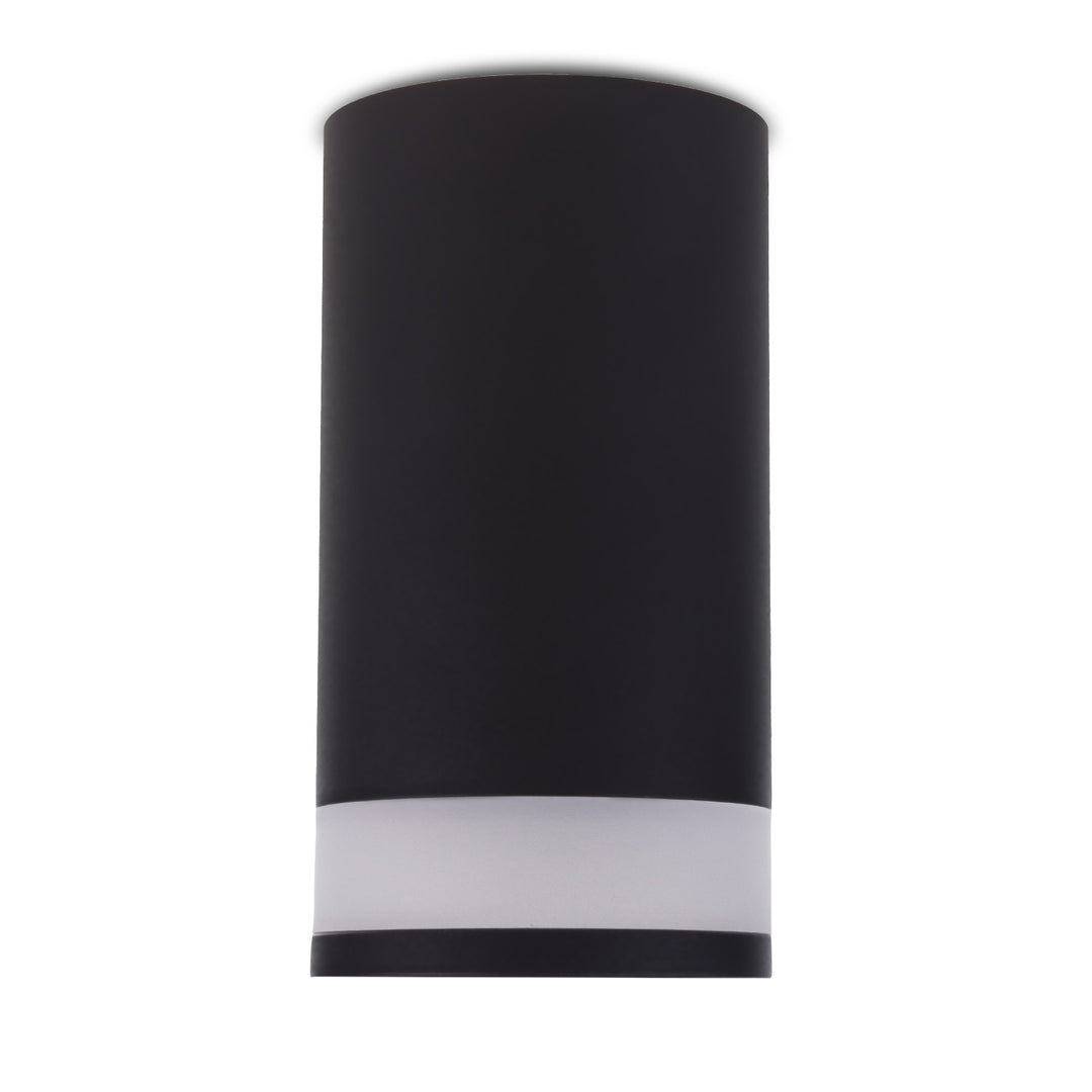 Maclean surface-mounted luminaire / tube, spot, round, aluminum, GU10, 55x130mm, black color, MCE361 B 3pcs+ LED bulb GU10 7W Maclean Energy MCE437 NW neutral white 4000K, 220-240V~, 50/60Hz, 490 3pcs