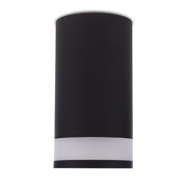 Maclean surface-mounted luminaire / tube, spot, round, aluminum, GU10, 55x130mm, black color, MCE361 B 3pcs+ LED bulb GU10 7W Maclean Energy MCE437 NW neutral white 4000K, 220-240V~, 50/60Hz, 490 3pcs