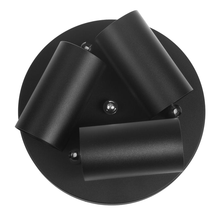 Maclean ceiling lamp, spot, movable, aluminum, 3xGU10, 55x90mm, matte black color, MCE362 B + LED bulb GU10 7W Maclean Energy MCE437 NW neutral white 4000K, 220-240V~, 50/60Hz 3pcs