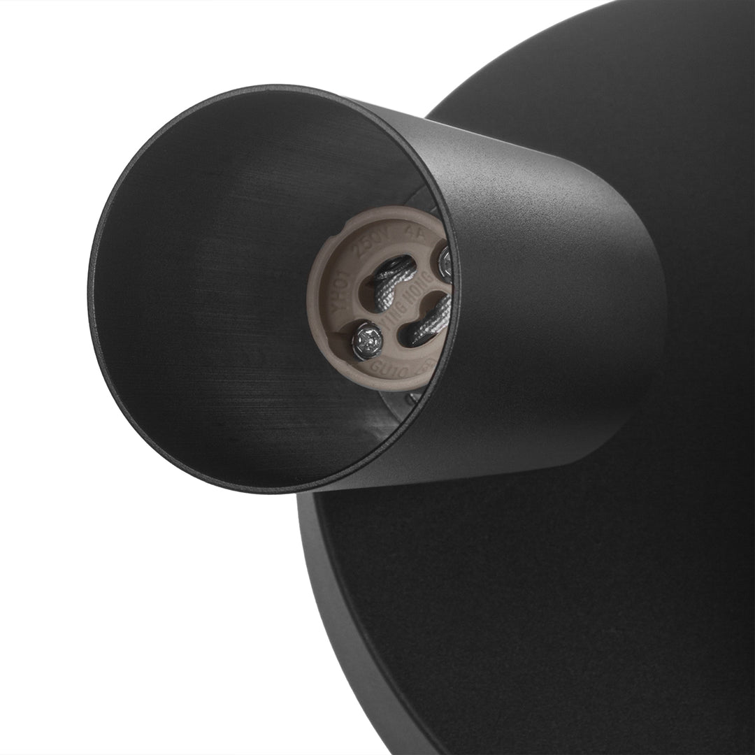Maclean ceiling lamp, spot, movable, aluminum, 3xGU10, 55x90mm, matte black color, MCE362 B + LED bulb GU10 7W Maclean Energy MCE437 NW neutral white 4000K, 220-240V~, 50/60Hz 3pcs