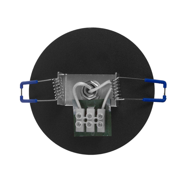 Maclean MCE364 B Luminaria empotrable / de tubo, spot, redonda, aluminio, GU10, 55x130mm, color negro, 3pcs + Bombilla LED GU10 7W Maclean Energy MCE437 WW blanco cálido 3000K, 220-240V~, 50/60Hz 3pcs