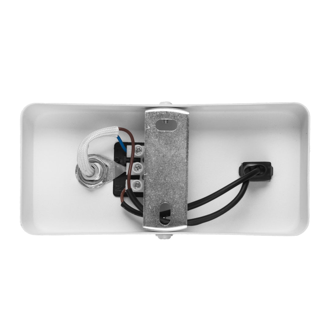 Maclean Aplique/plafón, spot, redondo, GU10, con interruptor 55x90mm, blanco, MCE369 W+Bombilla LED GU10 7W Maclean Energy MCE437 WW blanco cálido 3000K, 220-240V~, 50/60Hz, 490lm