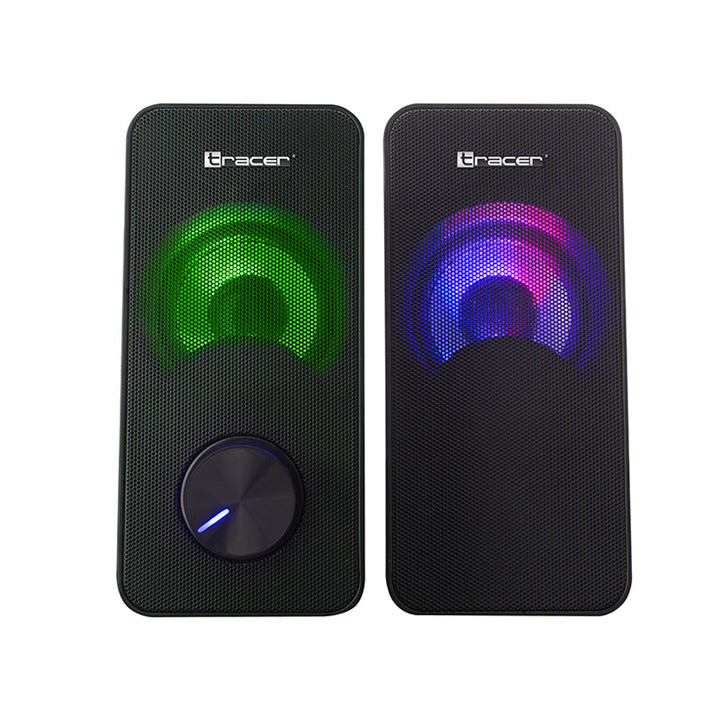 Tracer speakers, RGB backlighting, 6 W RMS, USB power, Loop
