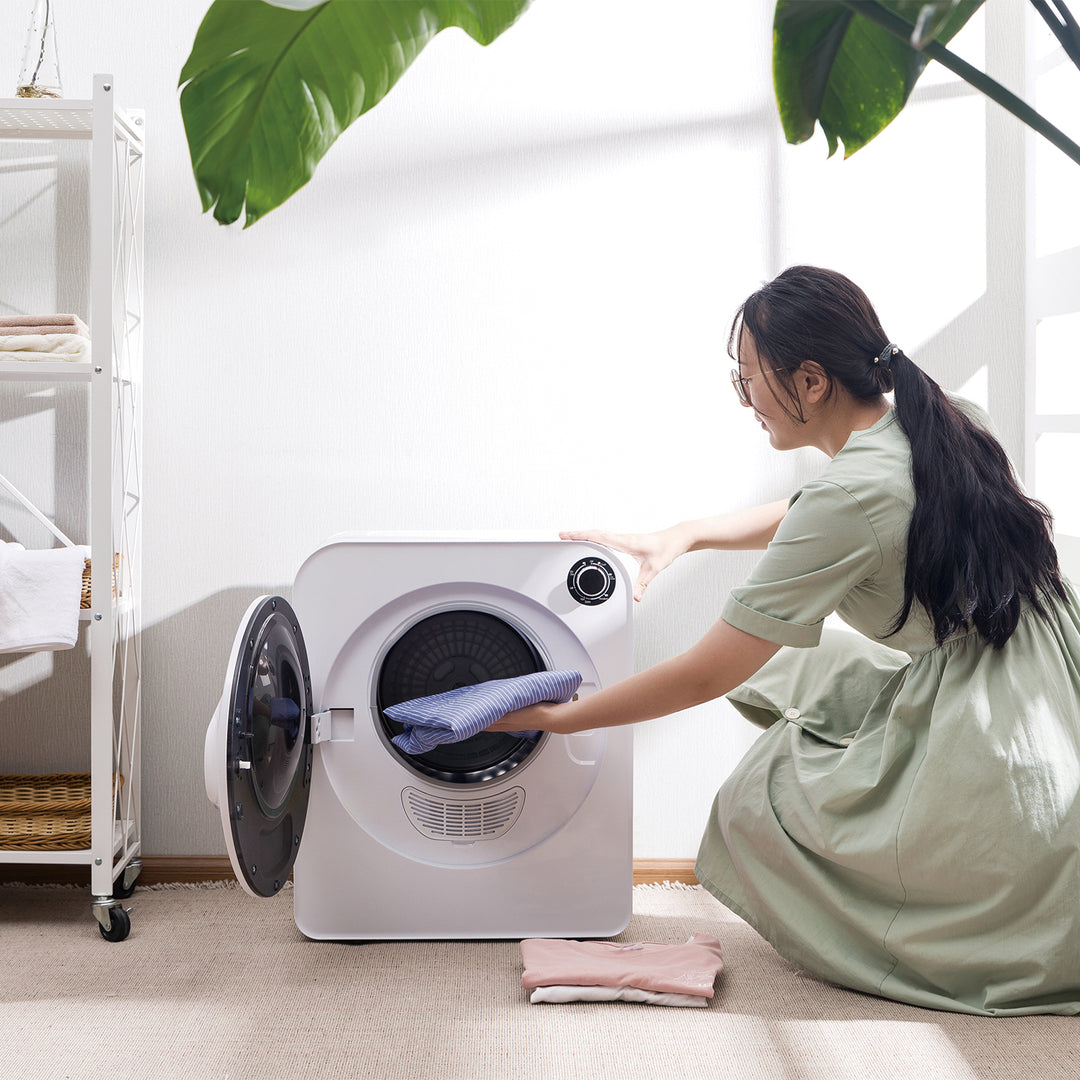GreenBlue elektrischer Wäschetrockner, 3kg Beladung, GB405 + GreenBlue Wäschetrockner-Filterset GB483 , 1x Eingang, 2x Ausgang, (passend für GB405, GB410, GB415)
