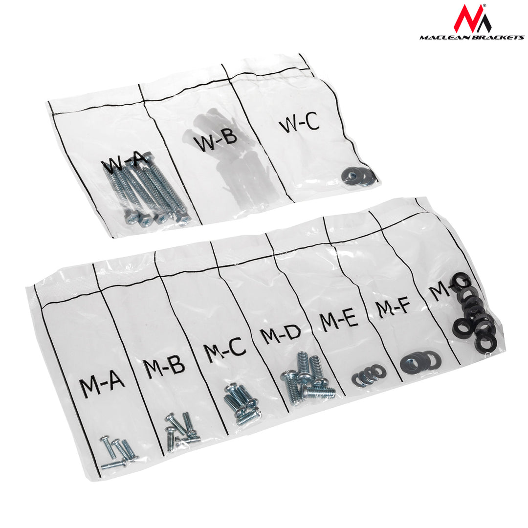 Maclean Soporte TV con estante DVD, VESA 200x200 , 23"-42", 30kg, MC-771+HDMI 2.0 4K 3D UHD 1.8m CABLE 48 bit