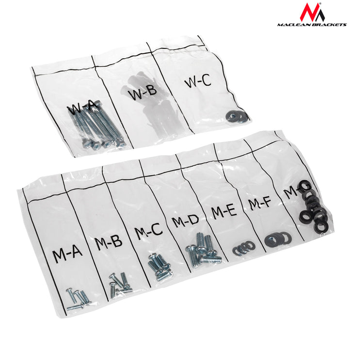 Maclean Soporte TV con estante DVD, VESA 200x200 , 23"-42", 30kg, MC-771+HDMI 2.0 4K 3D UHD 1.8m CABLE 48 bit