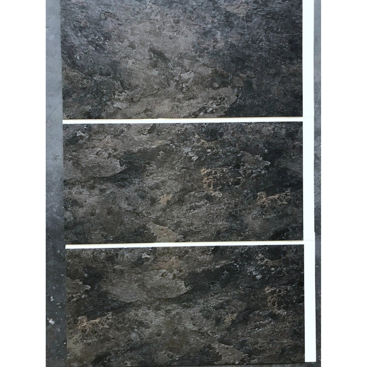 Fliesana zelfklevende wand- en vloertegels, set van 3, waterbestendig, natuursteendessin (leisteen)