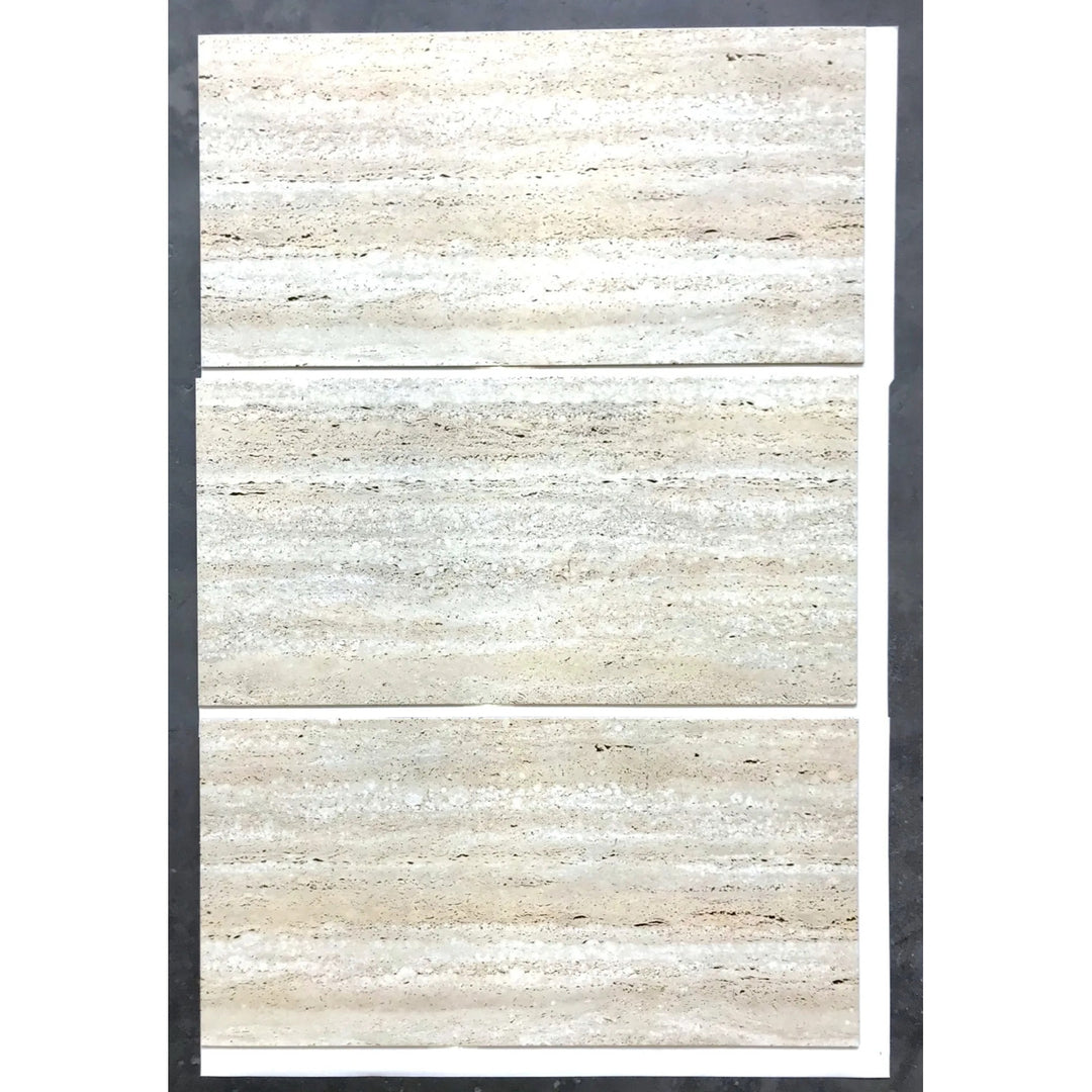 Fliesana - Zelfklevende wand- en vloertegels - set van 3 - waterbestendig - Ontwerp: natuursteen