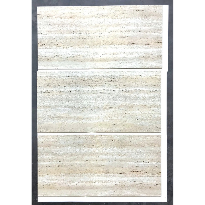 Fliesana - Zelfklevende wand- en vloertegels - set van 3 - waterbestendig - Ontwerp: natuursteen