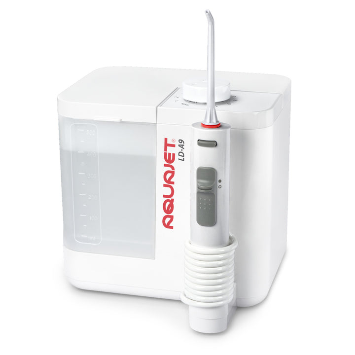 Aquajet irrigator, electronic control, 500ml container, 4 tips, LD-A9