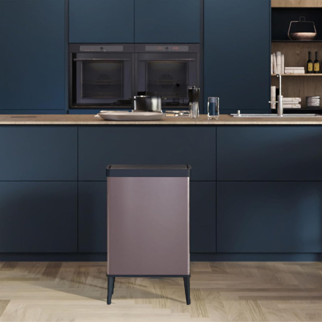 Curver trash garbage can, for segregation, on legs, pink, capacity 54l, Verto