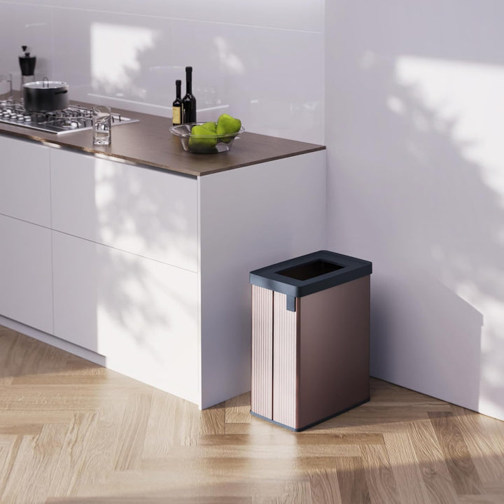 Curver trash garbage can, for segregation, pink, capacity 54l, Verto