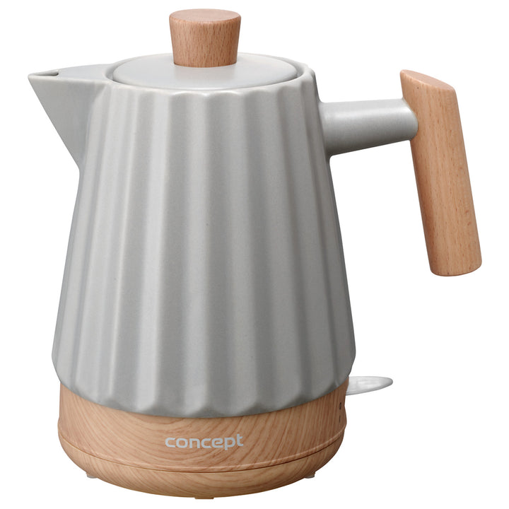 Concept electric kettle, ceramic, 1500W, 1.5L, light gray, RK0091