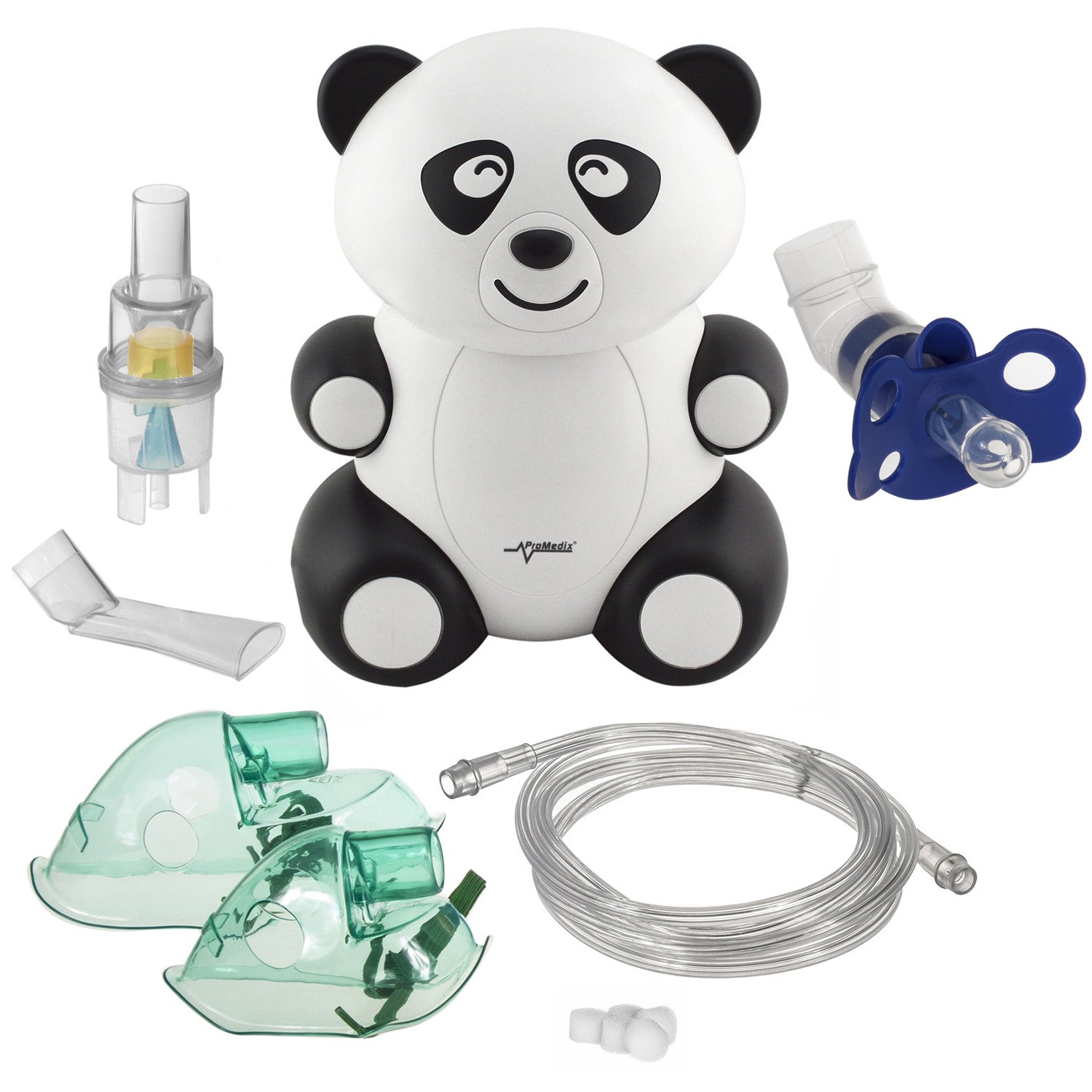Promedix PR-812 panda children's inhaler, nebulizer kit, masks, filter ...