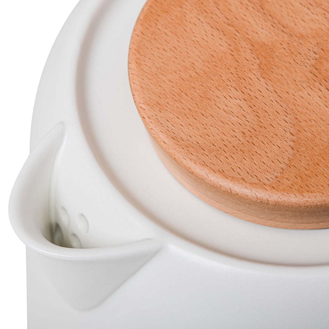 Ceramic electric kettle 1.0L, 1200W, ecru, Adler AD 1304