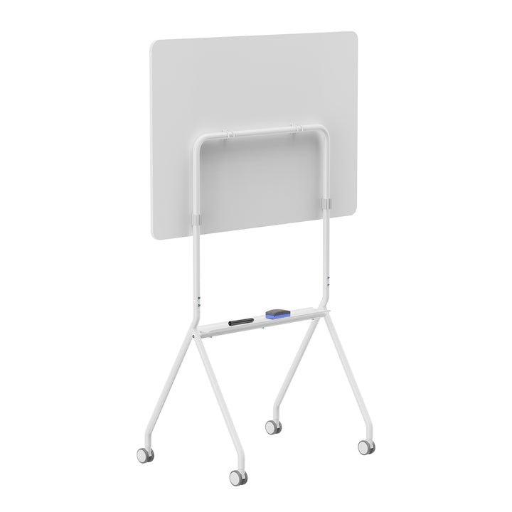 Ergo Office mobile dry erase board, horizontal orientation, white, single sided, with shelf, board dimensions 1190x790mm, ER-306